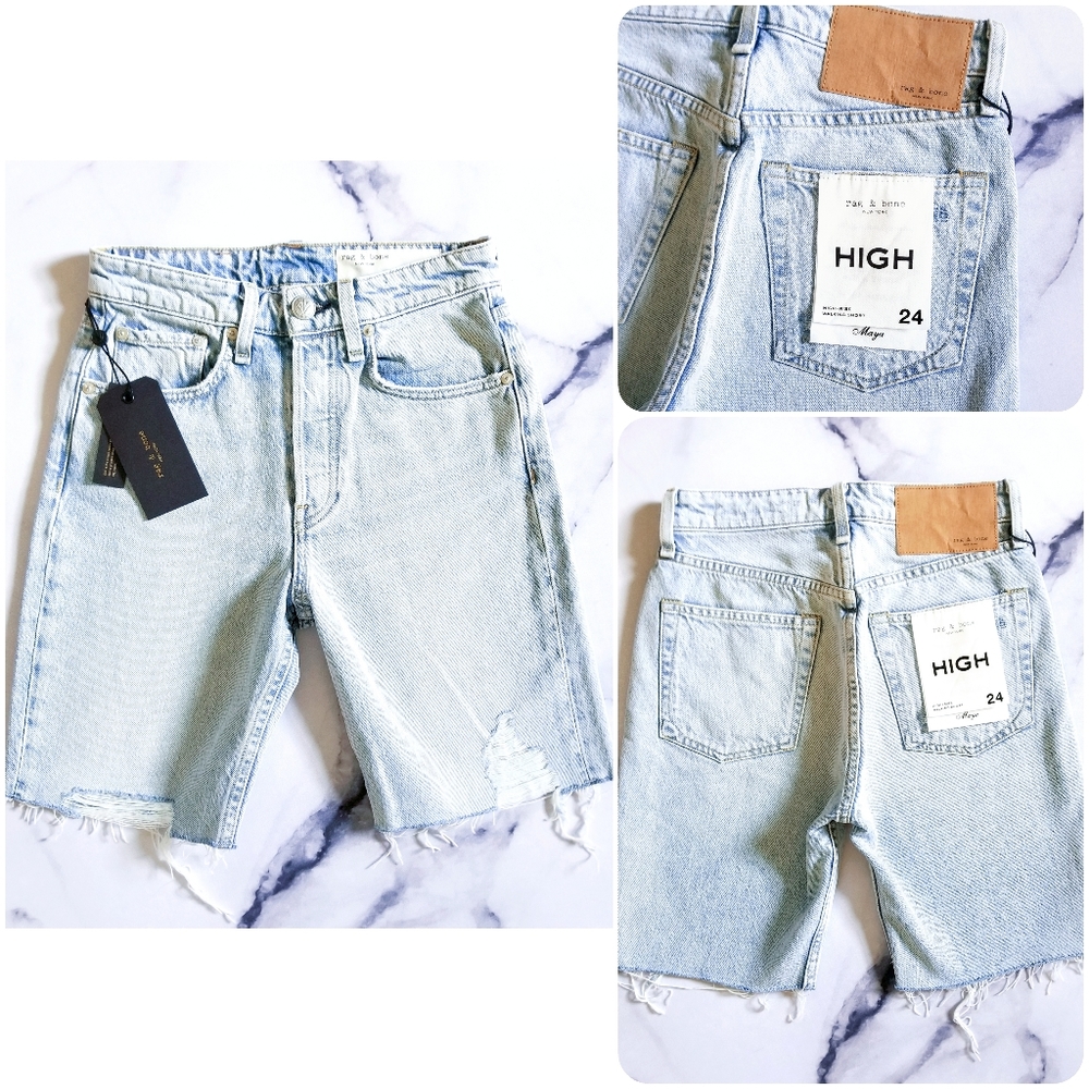 rag & bone Maya High Rise Walking Short in Montauk